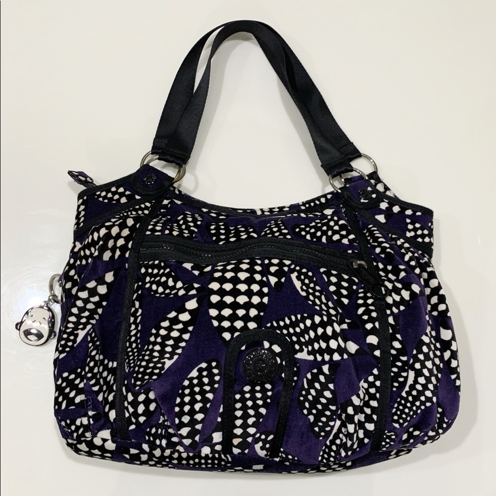 Kipling Gorilla Girlz Velvet Funky Shoulder Bag